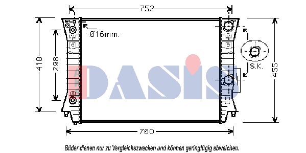 AKS DASIS Radiators, Motora dzesēšanas sistēma 480027N